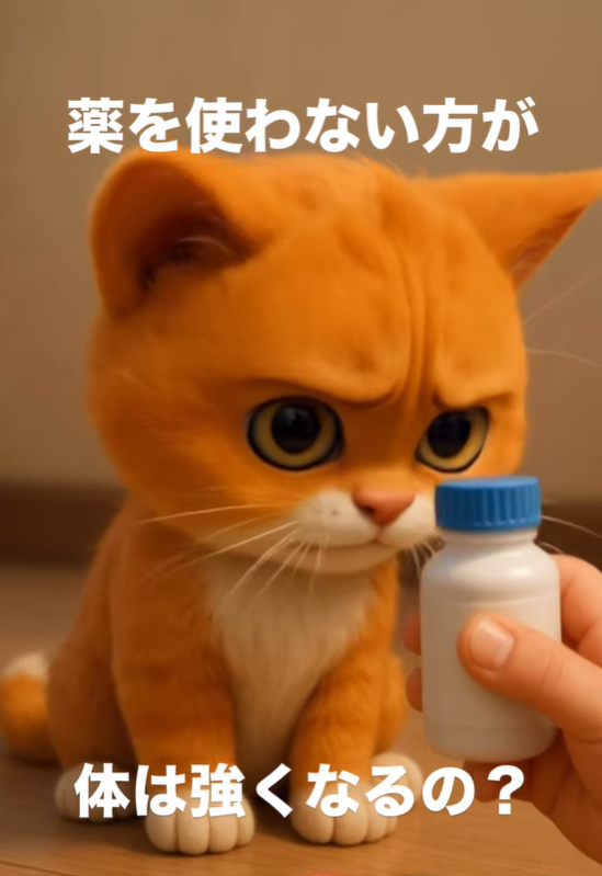 【薬を使わない方が自然治癒力がつく？】