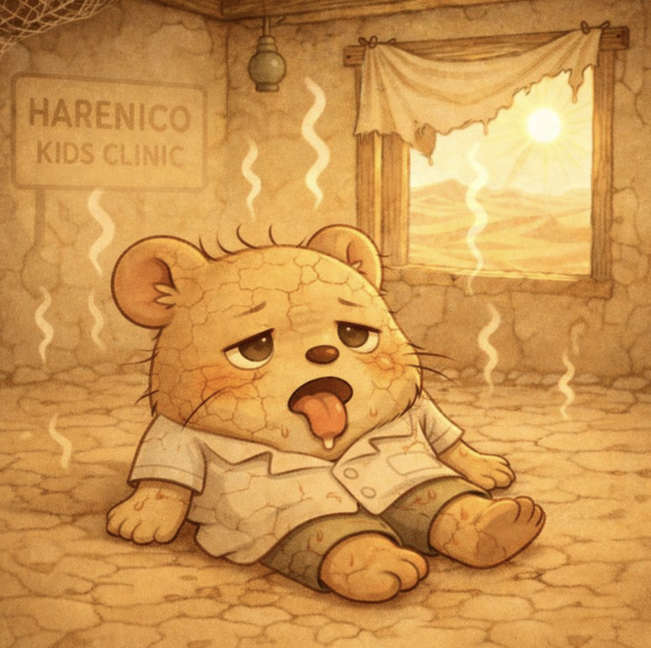 札幌の家はサハラ砂漠より乾燥！？子どもの肌荒れ対策